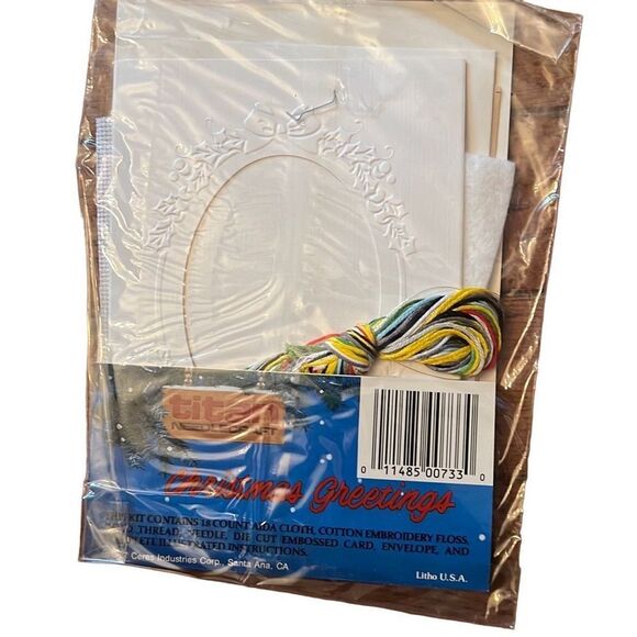 Titan Needlecraft Christmas Greetings Needlecraft‎ Kit 733 New - Picture 2 of 2